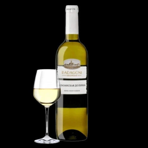 Alazanska Dolina white semi-sweet wine