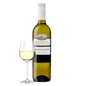 Alazanska Dolina white semi-sweet wine