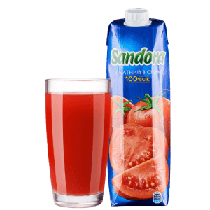 Sandora tomato juice with salt