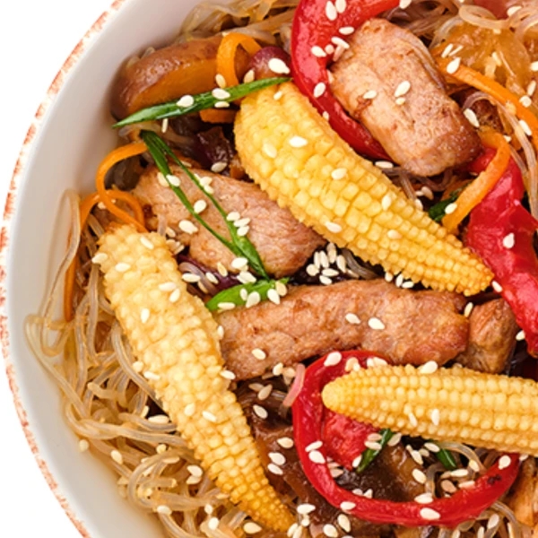 Glass noodles with pork