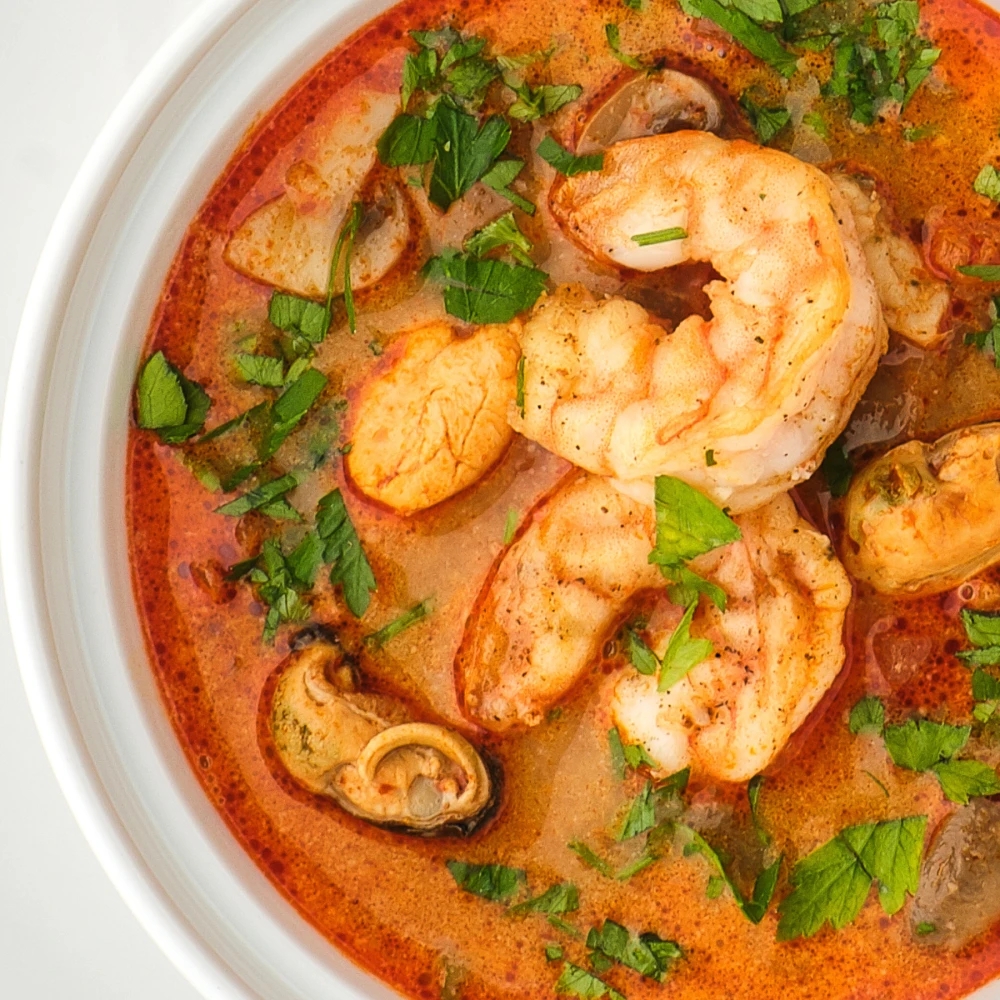 Tom Yum with seafood