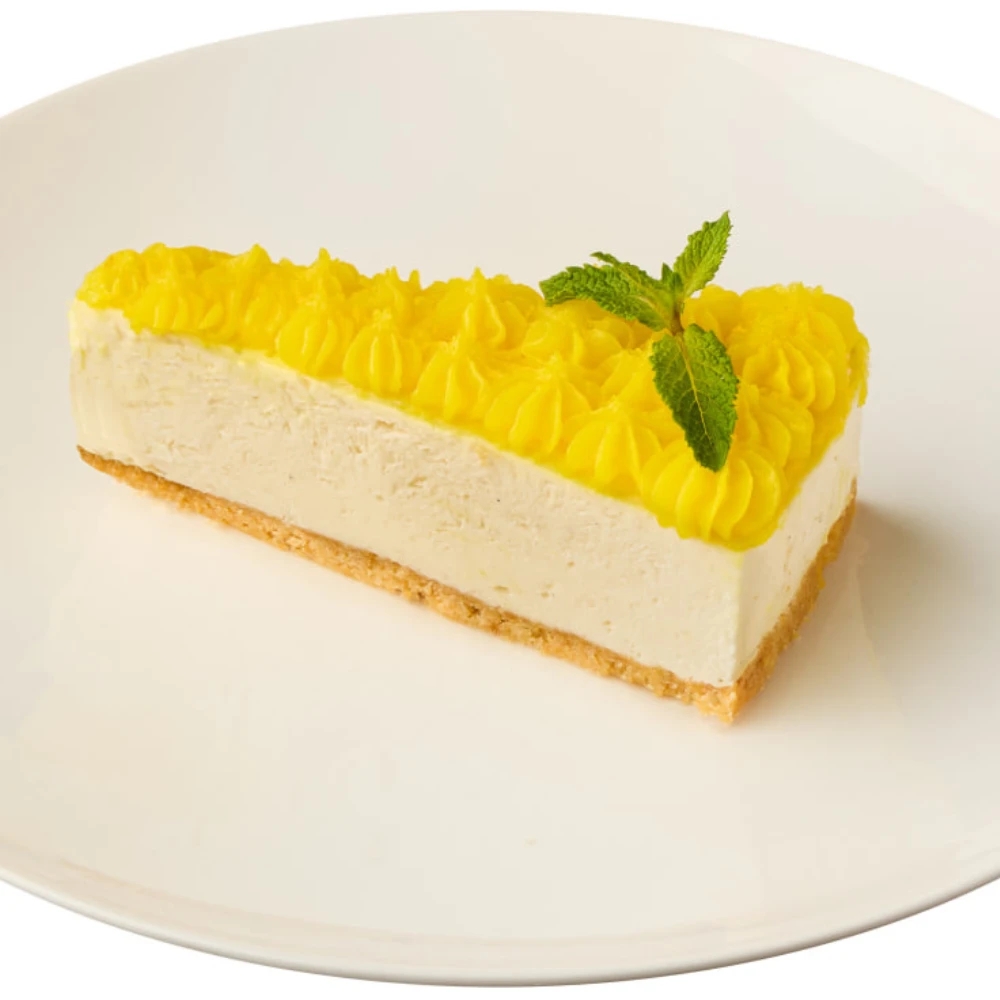 Cheesecake with lemon curd