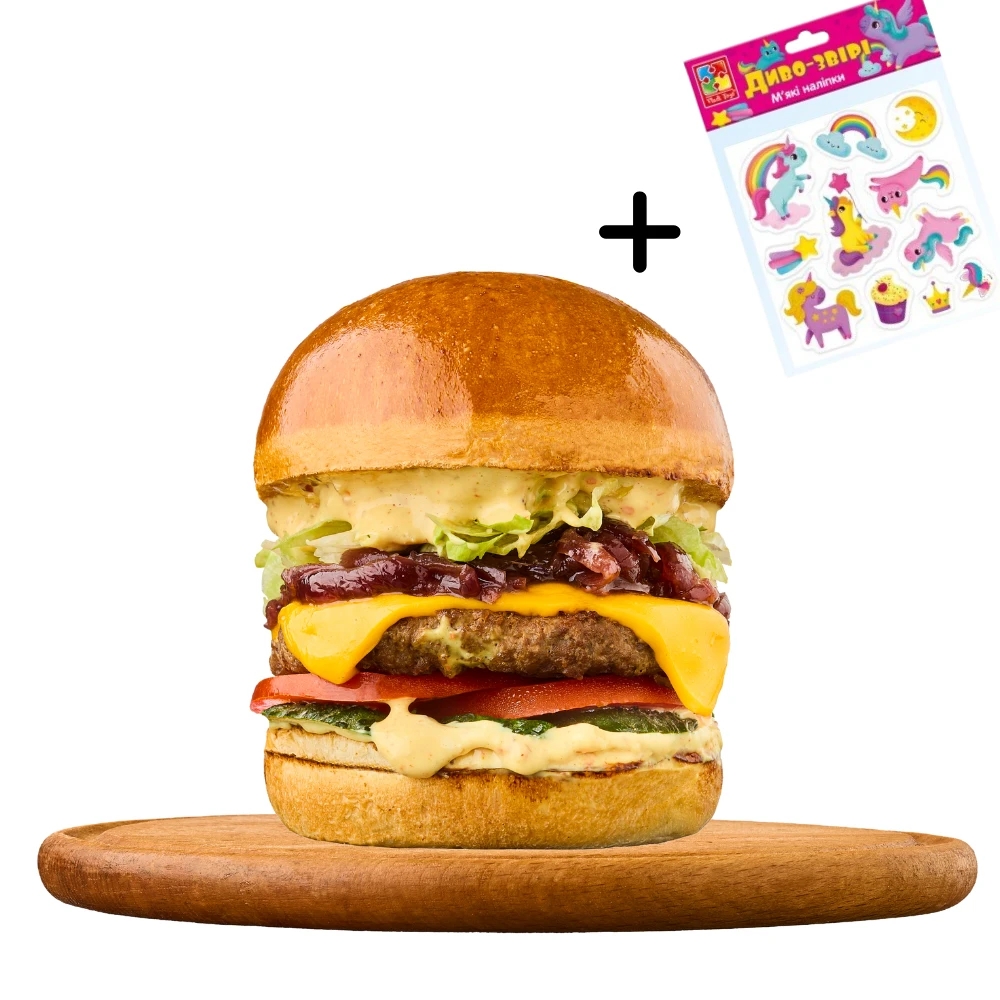 Children's burger with beef