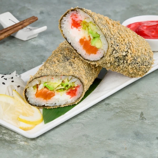 Sushi Shawarma in Panko with Salmon