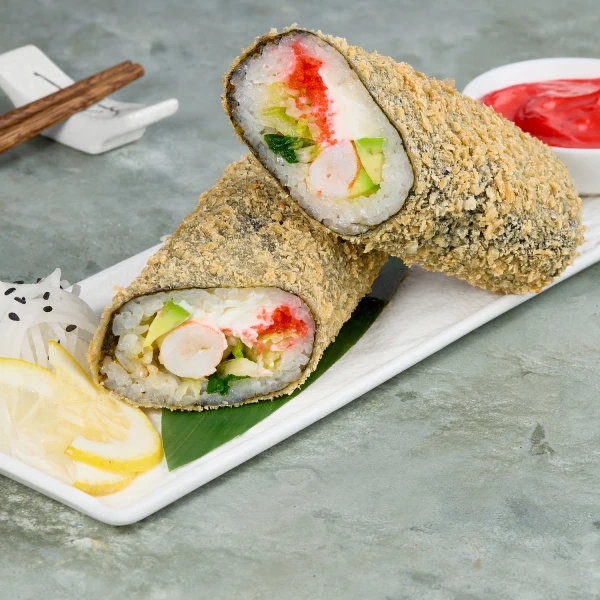 Panko Sushi Shawarma with Shrimp