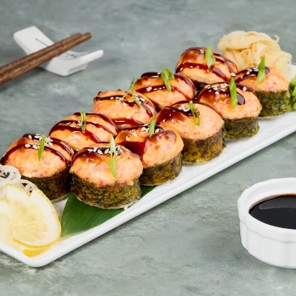 Baked shrimp roll