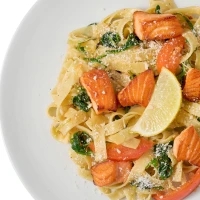 Pasta with salmon