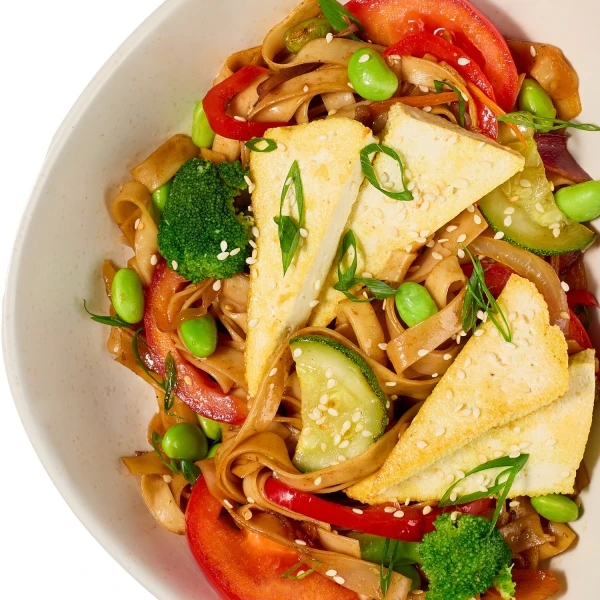 Udon with vegetables