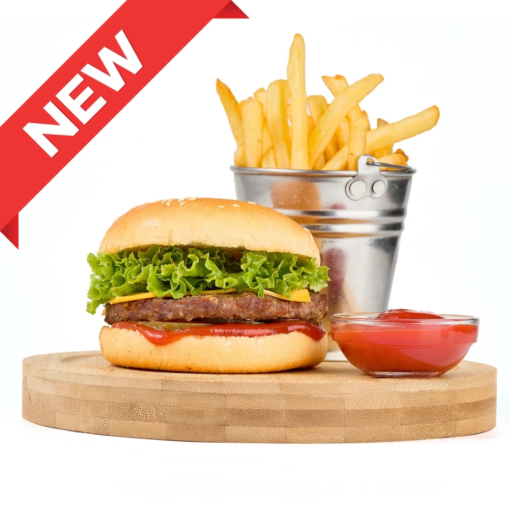 Combo set: Kids' beef burger with fries