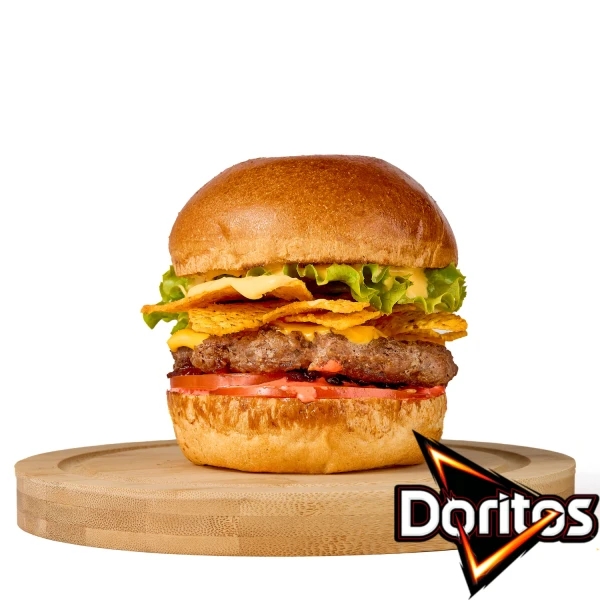 Бургер яловичий з хрусткими начо