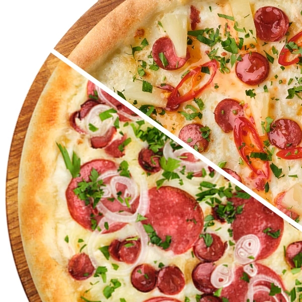 Пицца из Ваших любимых половинок!